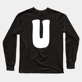 Letter U Long Sleeve T-Shirt